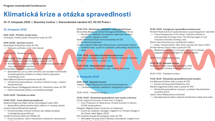 Konference Klimatická krize a otázka spravedlnosti